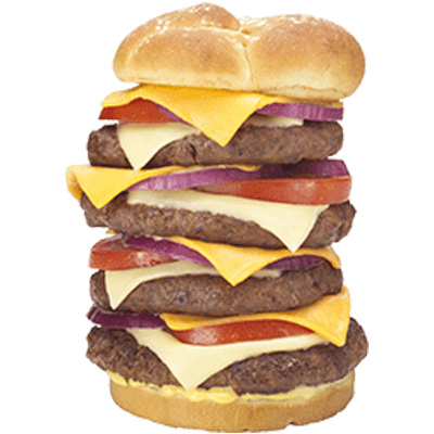 hamburguesa con más calorías del mundo