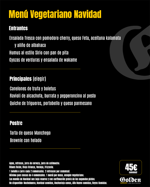 Menú de Navidad en Burgos 2026