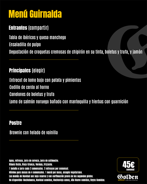 menús de navidad en burgos